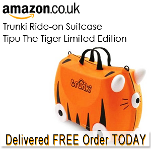 Trunki - 0085 - GB01 - Porteur valise Trunki Tipu the Tiger Ride - tigrée  - édition limitée
